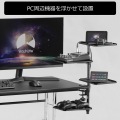 オーディオインターフェース スタンド ラージ デスク下 オーディオミキサー コントローラー 収納 後付け 写真3