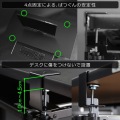 バウヒュッテ キーボードスライダー BHP-K70-BK | キーボード 収納 パソコンデスク 引出し 写真3