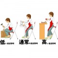 ルネセイコウ リリィチェアM ダークブラウン / ブラック | 日本製 国産 完成品 イス 椅子 チェア ワークチェア 6段階 高さ調整 調整 ワンタッチ おしゃれ 写真3