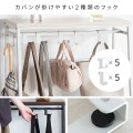 棚付きバッグハンガー BHG-610 ホワイト 写真3
