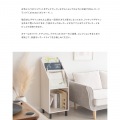   レコードラック Calmato カルマート 幅35.5 高さ100 RK-1000 ナチュラル 宮武製作所 | レコード 収納 リビング オシャレ 写真3