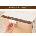 メールボックス 壁掛け式 幅35 MB-1300M ナチュラル 宮武製作所 | 郵便受け 玄関 庭 鍵付き 写真3