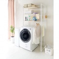 ラック ランドリー 伸縮 洗濯機  高さ190 ホワイト | 縦型 スリム おしゃれ ランドリー 洗濯棚 洗濯ラック 新生活 写真3