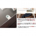ローテーブル  ガラス 引き出し CT-845 ライトブラウン 宮武製作所 | おしゃれ 北欧 小さめ テーブル リビングテーブル センターテーブル 木製 収納 写真3