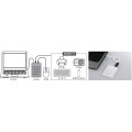 スリムテンキーボード USB2.0ハブ(2ポート)/Tabキー付き ブラック 写真3