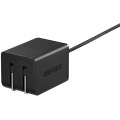 BSMPA2401BC1BK AC-USB 2.4A microUSBケーブル 1.8m ブラック 写真3