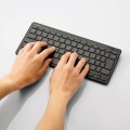 ワイヤレスキーボード 無線 パンタグラフ 薄型 小型 PS5 ブラック 写真3