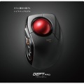 トラックボールマウス/人差指/8ボタン/チルト機能/有線/無線/Bluetooth/1000万回耐久/ブラック 写真3