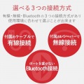トラックボールマウス/人差指/8ボタン/チルト機能/有線/無線/Bluetooth/1000万回耐久/ブラック 写真3