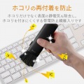 クリーニングブラシ/コンパクト収納タイプ/2種類の毛/除電/ブラック 写真3