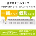 一括&個別スイッチ付 省エネタップ 写真3
