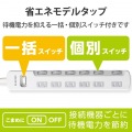一括&個別スイッチ付 雷ガードタップ 写真3