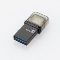 USBメモリ USB3.1(Gen1) Type-C 背面USB Aコネクタ 16GB セキュリティ機能 1年保証 ブラック 写真3