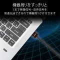 イーサネット対応スーパースリムHDMIケーブル(A-A) 写真3