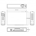 IEEE802.3at準拠 10ポートL2アンマネージ10/100Mbps PoEハブ 写真3