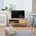 テレビ台  ローボード 白井産業 32-43V型テレビ対応 TVボード コード収納 一人暮らし 収納 幅101cm 高さ42cm ナチュラルブラウン  フェルボワ  FBW-4010HNA 写真3