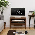 テレビ台 ローボード 白井産業 24V型テレビ対応 テレビボード 一人暮らし コード収納 コンパクト ダークブラウン 幅60.1 奥行40.3 高さ42cm FBW-4060 DK 写真3