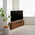 テレビ台 ローボード 白井産業 32-49V型テレビ対応 どんな角度でも設置可能 収納 キャスター付き ダークブラウン 幅110 奥行42.2 高さ36cm ROC-3511DH DK 写真3