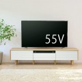 テレビ台 白井産業 幅180cm 高さ42cm 75V型対応 TVボード ローボード 収納 リビング 北歐モダン ノルフィカ ナチュラルブラウン NOR-4018HWH 写真3
