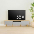 テレビ台 白井産業 幅180cm 高さ42cm 75V型対応 TVボード ローボード 収納 リビング 北歐モダン ノルフィカ グレー ナチュラルブラウン NOR-4018HGY 写真3