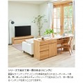 デスク 白井産業 机 パソコンデスク デスクワーク 勉強机 収納 中棚付き シンプル 約幅90 奥行42高さ72cm ナチュラルブラウン ナチュリカ NTU-7090DESKNA 写真3