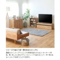 キャビネット 白井産業  リビング収納 サイドボード 扉付 引出付き 背面化粧有 組立簡単 ナチュラルブラウン 幅90 高さ72 奥行42cm ナチュリカ NTU-7090DH NA 写真3