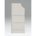 白井産業 チェスカ チェスト ホワイト CSC-9044H WH | 収納 棚 白 かわいい おしゃれ 幅44 高さ90 組み立て 簡単 3段 子ども スリム 衣類 クローゼット 引き出し 写真3
