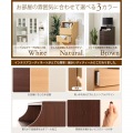 チェスト チェスカ 白井産業 CSC-1144H DK | 収納 棚 タンス 組立簡単 配線穴付 衣類収納 リビング 寝室 シンプル 幅:44cm 高さ:約112cm ダークブラウン 写真3