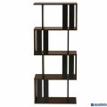 白井産業 ディスプレイラック 約 幅60 奥行24 高さ143 cm 本 棚 bookshelf ブラウン (COB-1460 DK コビナス) | ラック ディスプレイ 本棚 おしゃれ 木製 収納 写真3