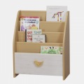 白井産業 絵本ラック ブックシェルフ キッズ用 ランドキッズ ナチュラルブラウン 北欧テイスト 幅約56cm  LAK-7055BSA | ラック 絵本 棚 本 子ども 本棚 収納 写真3