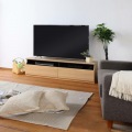 テレビ台 白井産業 テレビボード ローボード 60V型対応 収納 AV収納 ゲーム収納 引き出し 幅約148cm 高さ約42cm ナチュラルブラウンティレスタ3 TL3-4015HNA 写真3