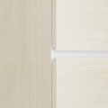 壁面収納 キャビネット 幅60cm 高さ180cm ホワイト 白木目 本棚 耐震機能付き ソフトクローズ扉 リビング 収納 ポルターレリビング2 P2L-1860DWH 写真3
