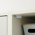 収納棚 ラック ストッカー 5段の扉付き収納 一人暮らしの部屋や狭いスペースにぴったりサイズ ホワイト 白木目 写真3