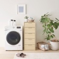 チェスト タンス 白井産業 幅40cm 高さ100cm ナチュラルブラウン 引出5段 衣類収納 隙間収納 スリムタイプ フルニコ 写真3