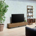 テレビ台 白井産業 幅180cm 高さ36cm ダークブラウン 75V型対応 木質感のあるローボード ログーノ 写真3
