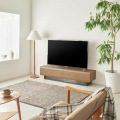 テレビ台 白井産業 幅150cm 高さ36cm ダークブラウン 65V型対応 木質感のあるローボード ログーノ 写真3