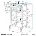 ステンレスハイスタンドラック(受注生産) 写真3