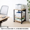 木目調プリンタスタンド(W500) 写真3