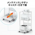 高耐荷重プリンタラック(W600) 写真3