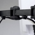 サンワサプライ VESA規格 ( 75×75mm、100×100mm ) 対応 デュアルシステムアーム ( キーボード台 ) CR-LA601 | モニターアーム デュアル 写真3