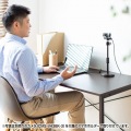 WEBカメラ用卓上スタンド(スマホホルダー付き) 写真3