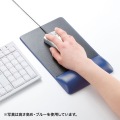 リストレスト付きマウスパッド(レザー調素材、高さ標準、ブラック) 写真3