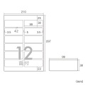 マルチラベル(12面・横長) 写真3