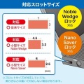 スロットマルチ対応セキュリティワイヤー(シリンダ錠) 写真3