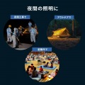 LED投光器(三脚付き・ソーラー充電・防水) 写真3