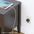 USB充電器(2ポート・合計2.4A・ホワイト) 写真3