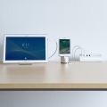 クランプ式USB充電器(TypeC1ポート＋USB3ポート・ホワイト) 写真3