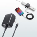 USB Type-Cケーブル一体型AC充電器(5V/3A) 写真3