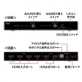 4K・HDR・光デジタル出力付きHDMIマトリックス切替器(4入力・2出力) 写真3