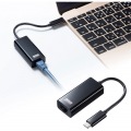 USB3.2 TypeC-LAN変換アダプタ(ブラック) 写真3
